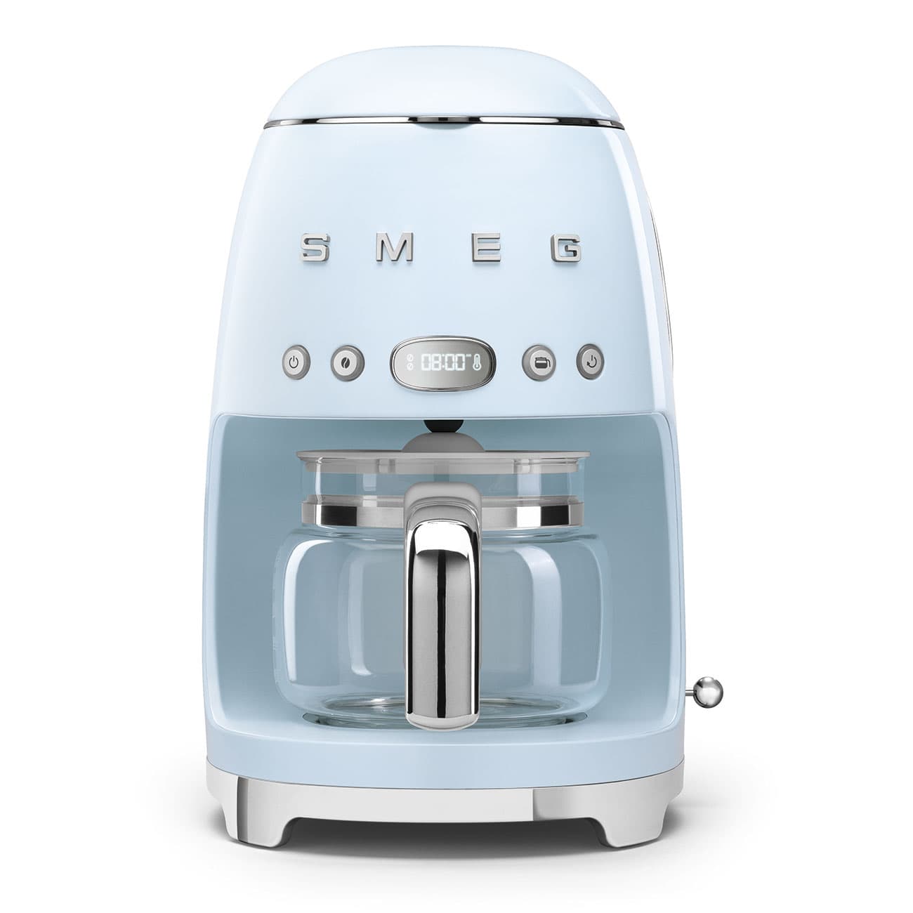 Retro-Style Drip Coffee Machine (10 Cups) - Pastel Blue