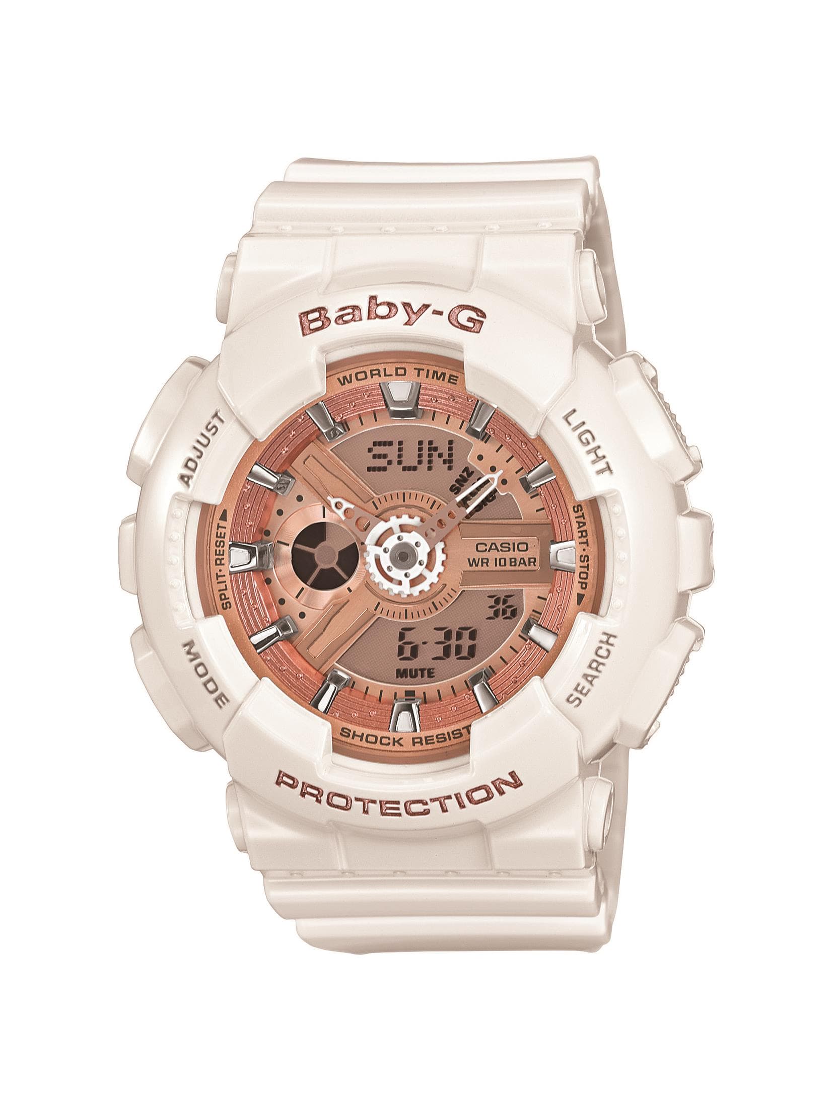 Women's Baby-G Watch - White/Rose Gold