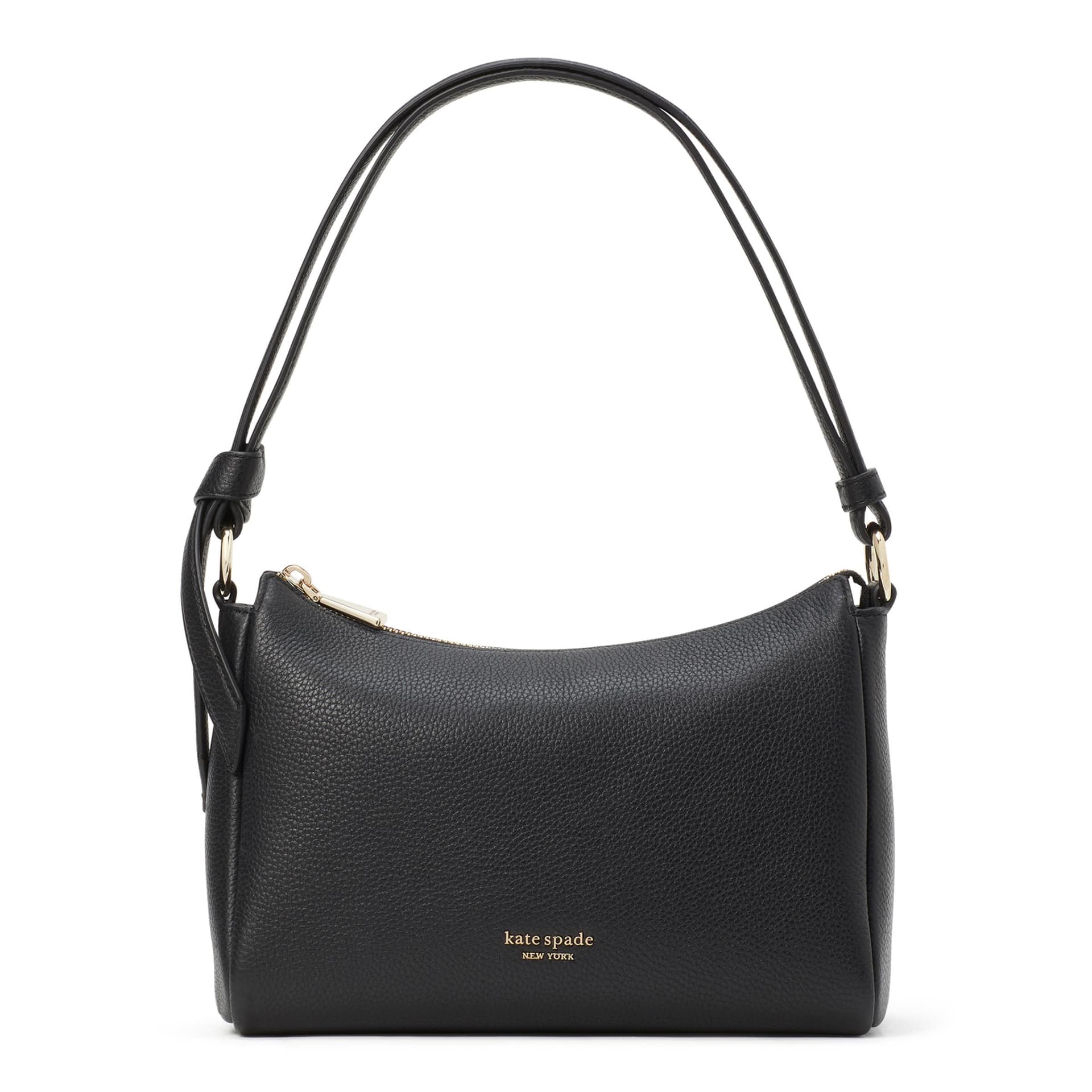 Knott Medium Shoulder Bag - Black