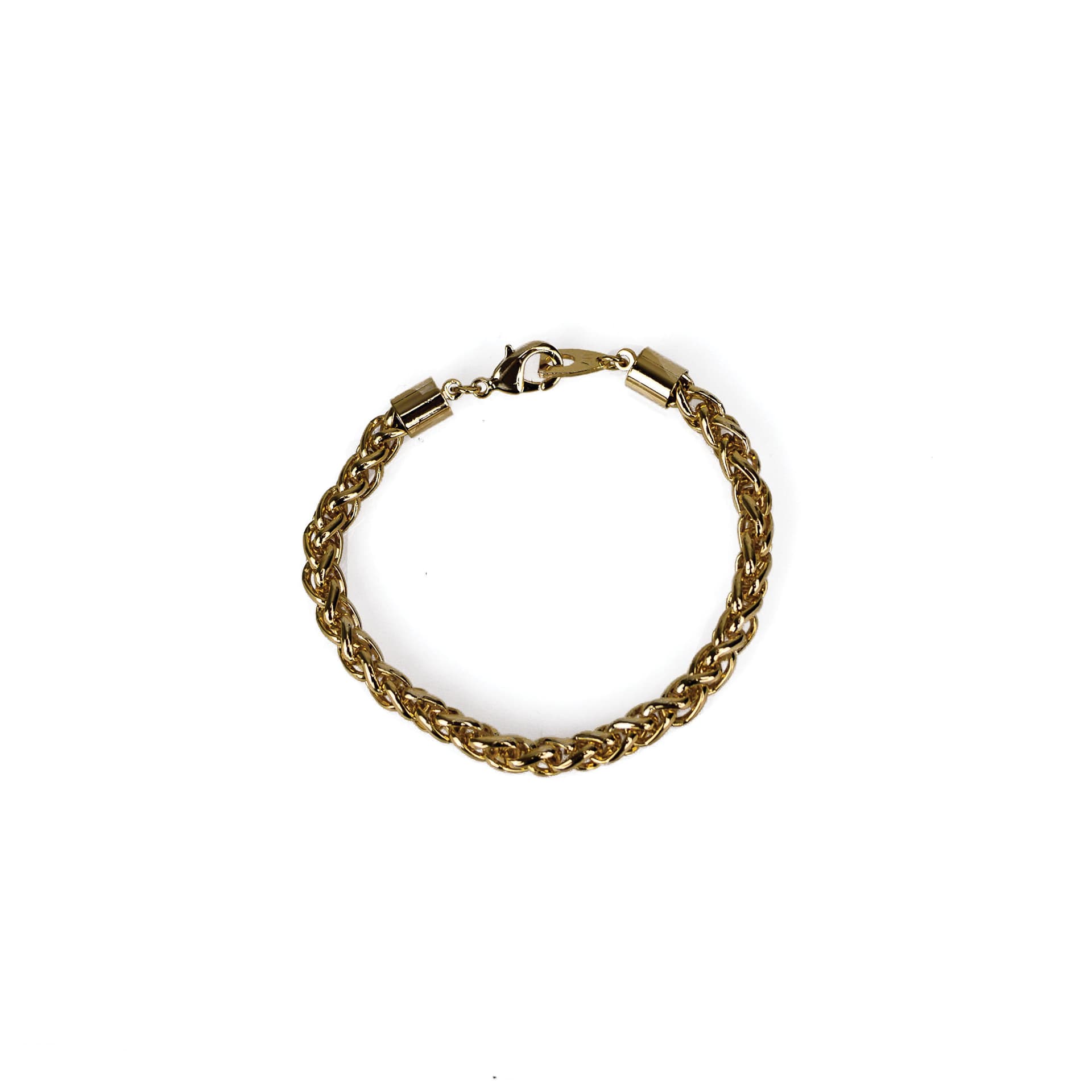 18K Gold Plated Wheat Style Bracelet