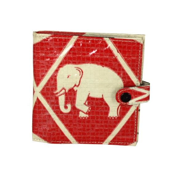 Recycled "Elephant" Cement Bag" Square Wallet