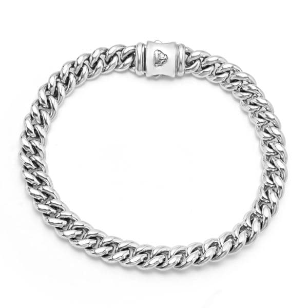 Men's Silver Curb Chain Bracelet