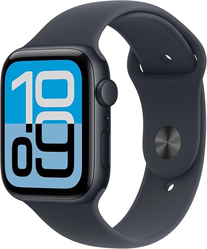 Apple Watch SE 3 GPS 44mm Midnight Aluminum Case with Midnight Sport Band - S/M