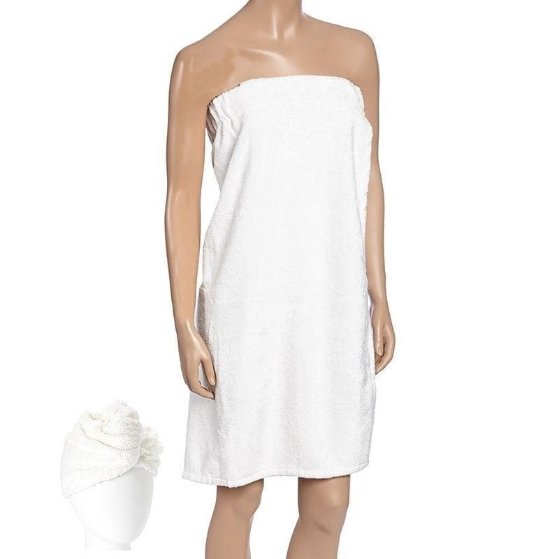 Bamboo Hair Turban Wrap Set