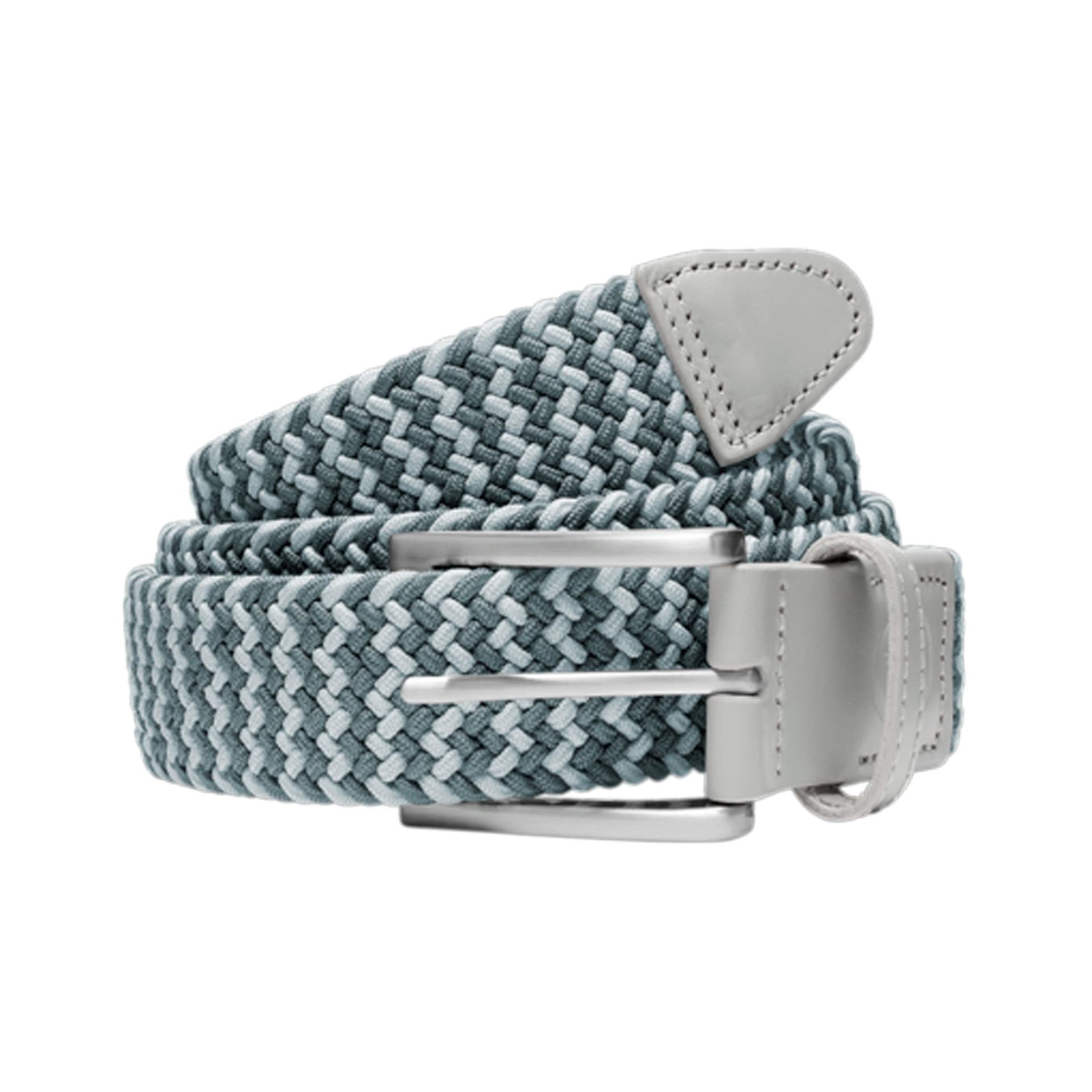 Puma Braided Weave Golf Belt - Ash Grey/Slate Sky/L/XL