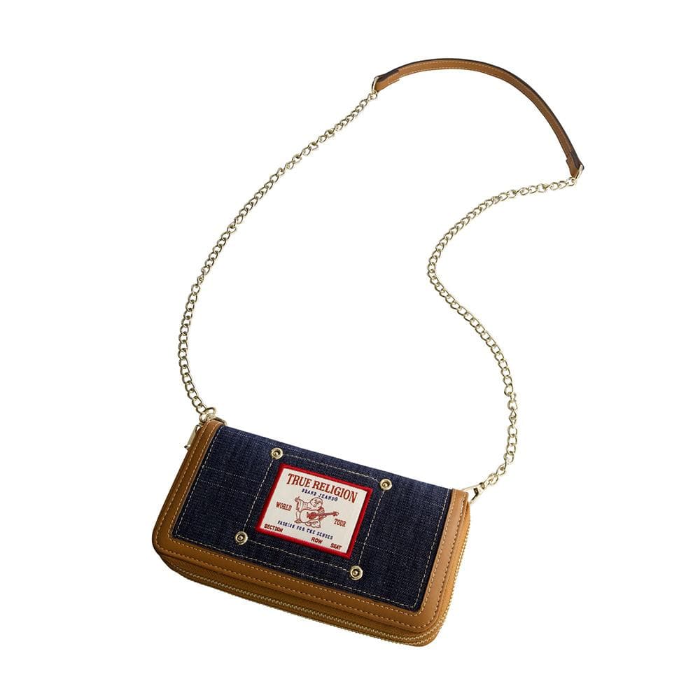 Buddha Patch Double Zip Chain Wallet