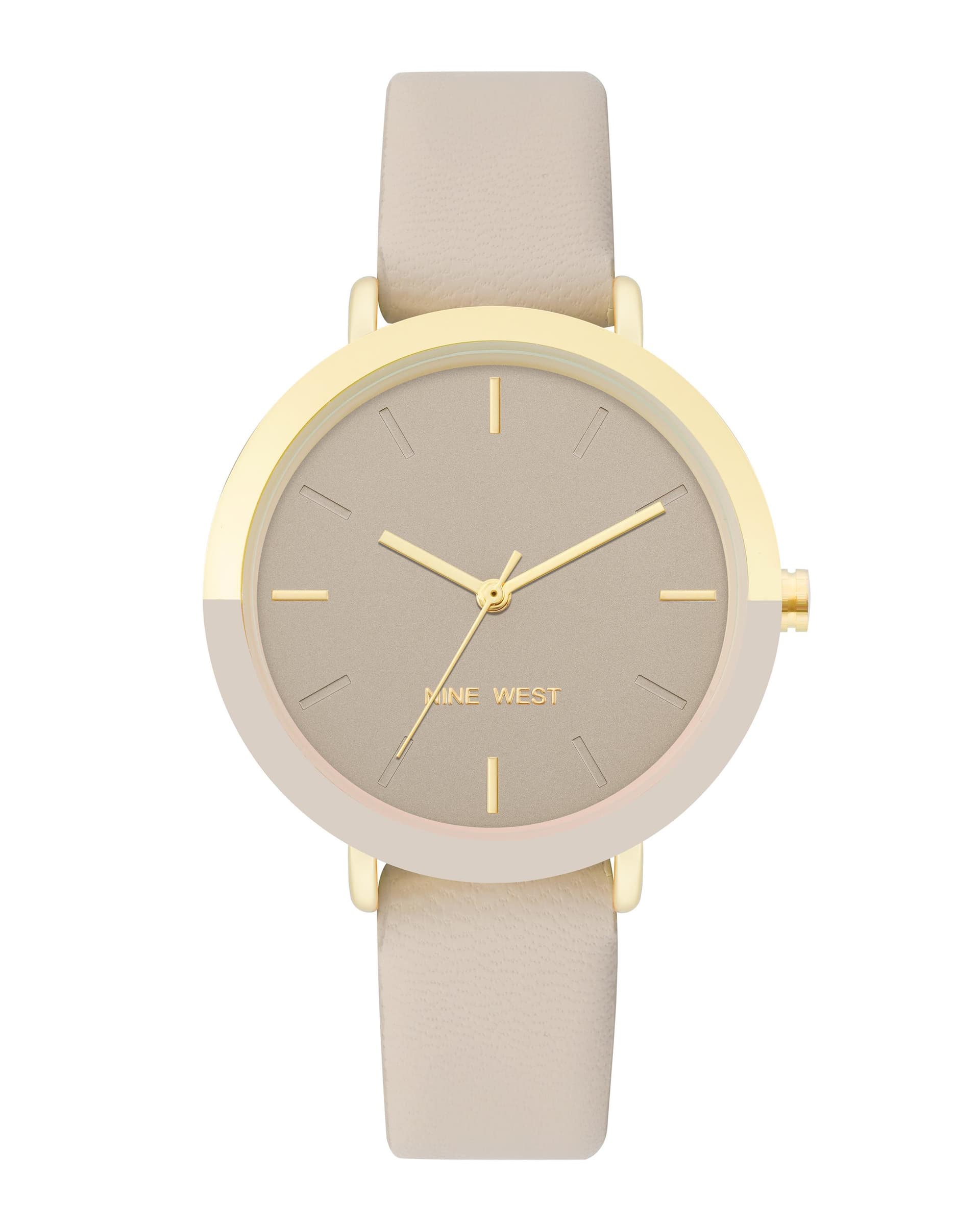 Women's Tan Dial Strap Watch