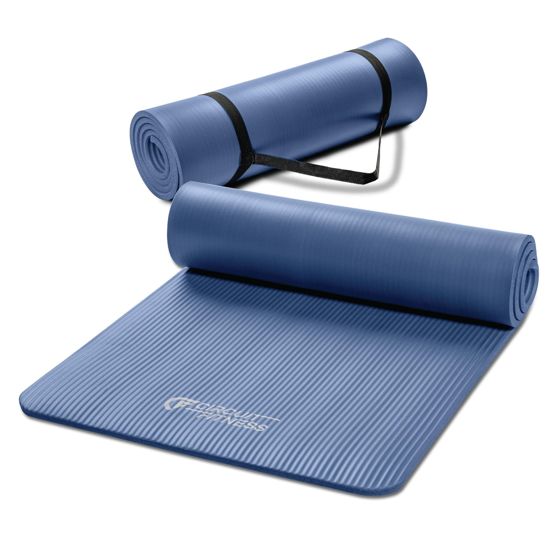 Circuit Fitness NBR Exercise Mat - Slate Gray - 1/2" (12mm)