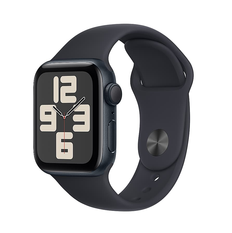 Apple Watch SE GPS 40mm Midnight Aluminum Case with Midnight Sport Band - M/L
