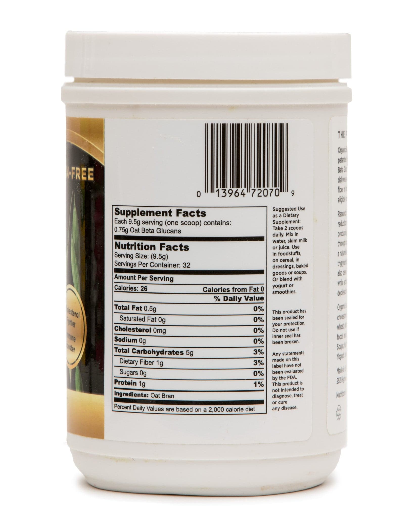 BODY BOOST (Gluten-Free, Organic Beta Glucan) - Cell Repair, LDL Fighter & Immune Boost