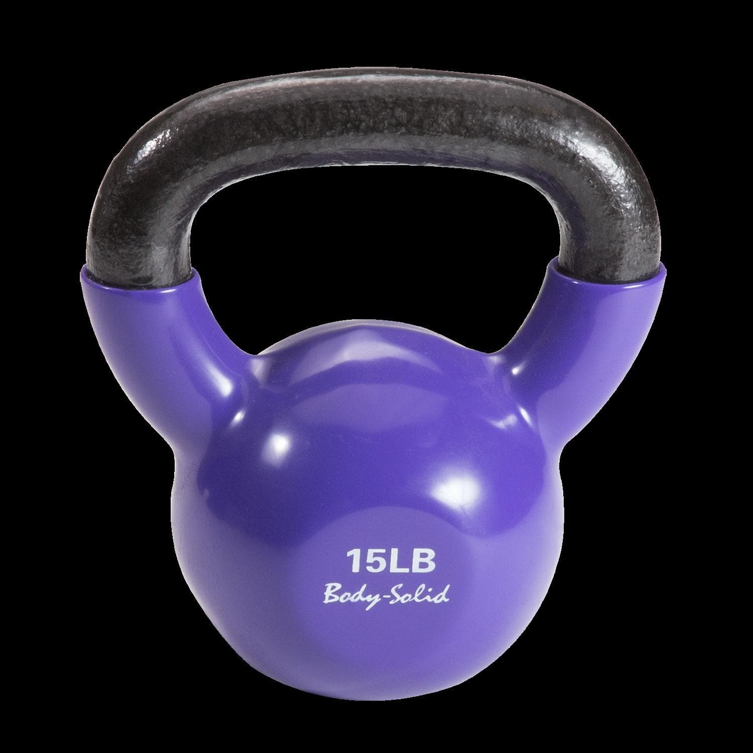 Vinyl Coated Kettlebell , 15 lb