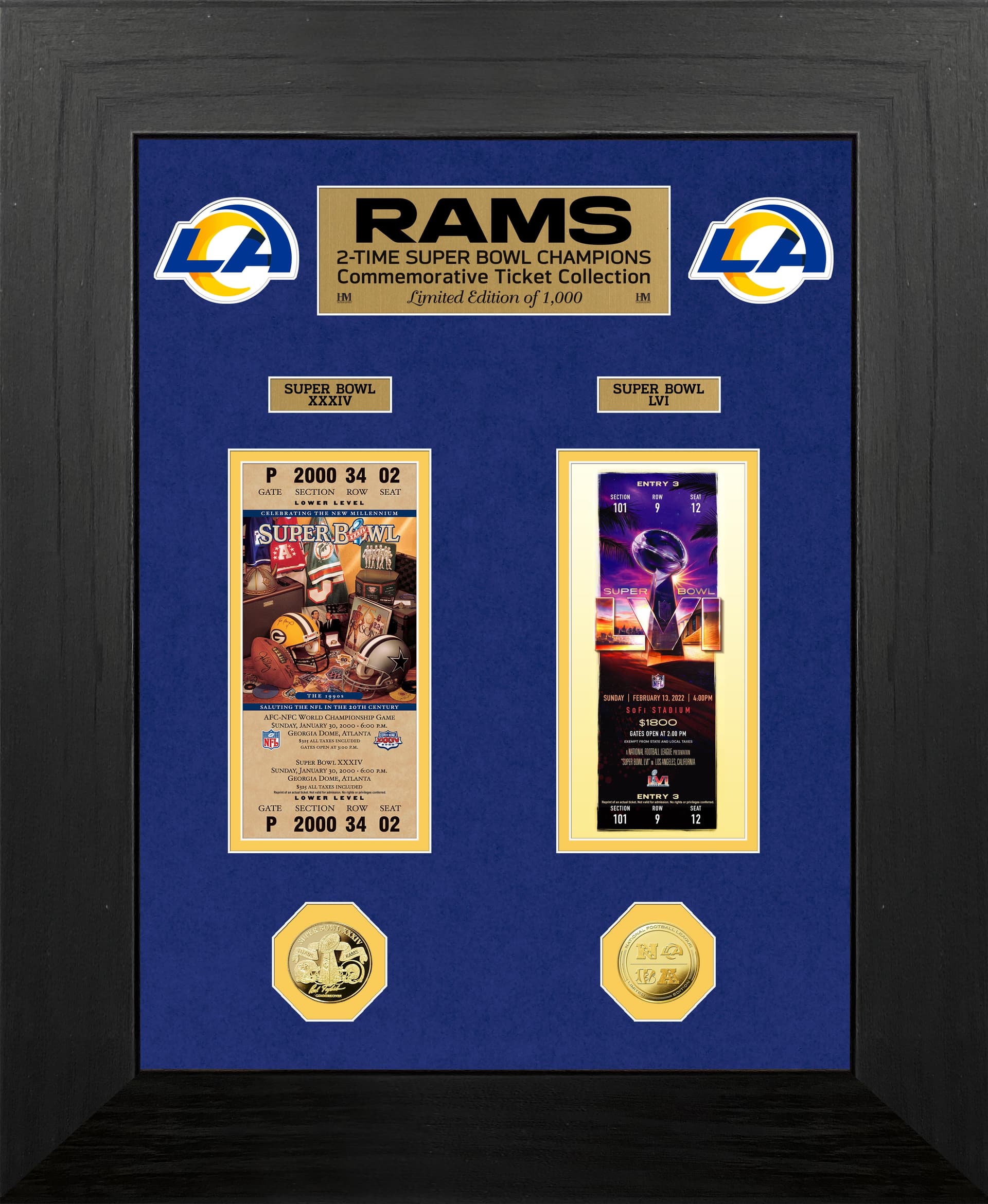 LA Rams Super Bowl 56 Champions Deluxe Ticket Collection