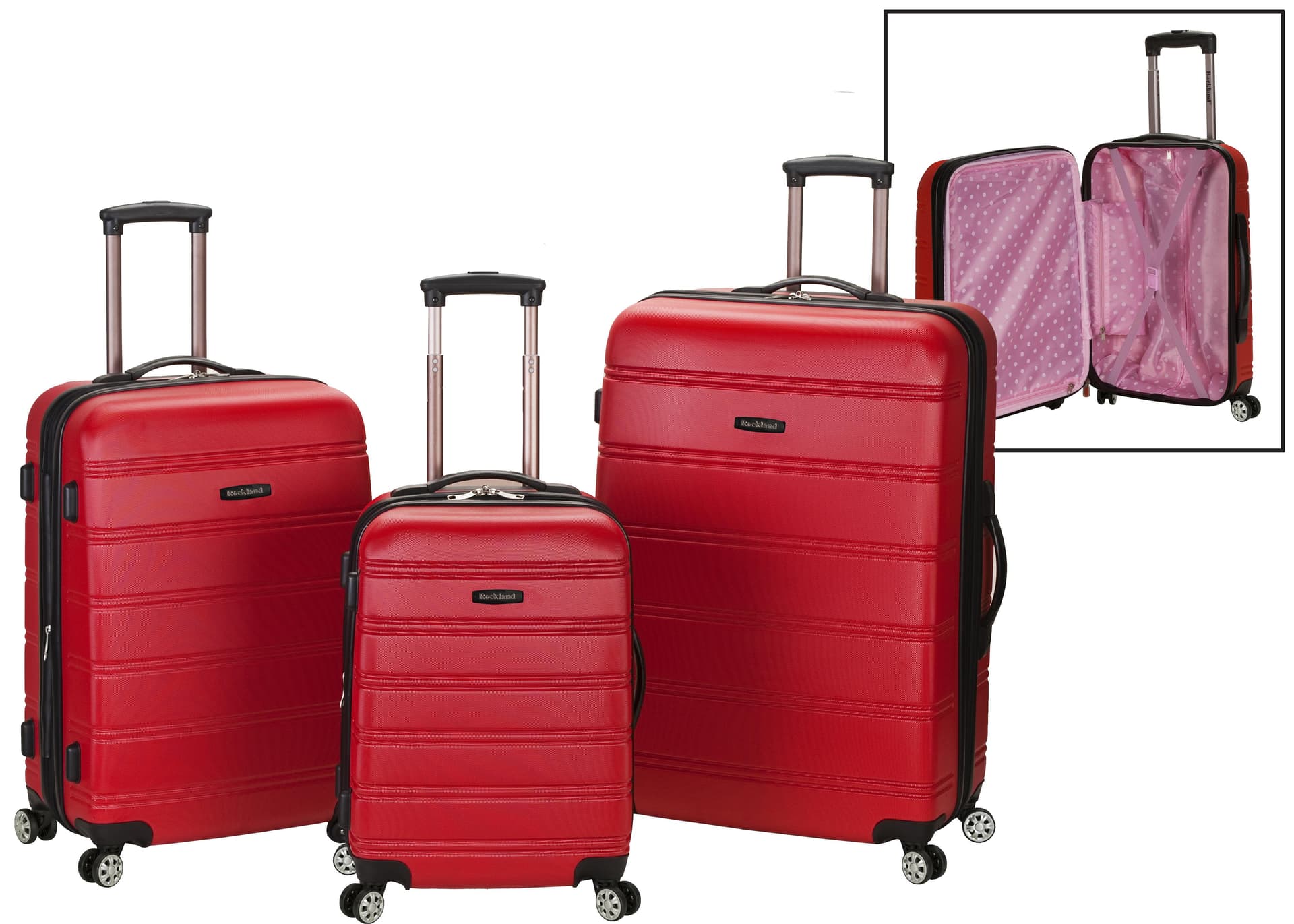 Melbourne, 3 pc. Molded Set - Red