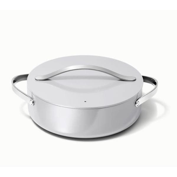 6qt Nonstick Ceramic Rondeau Pan w/ Lid Gray