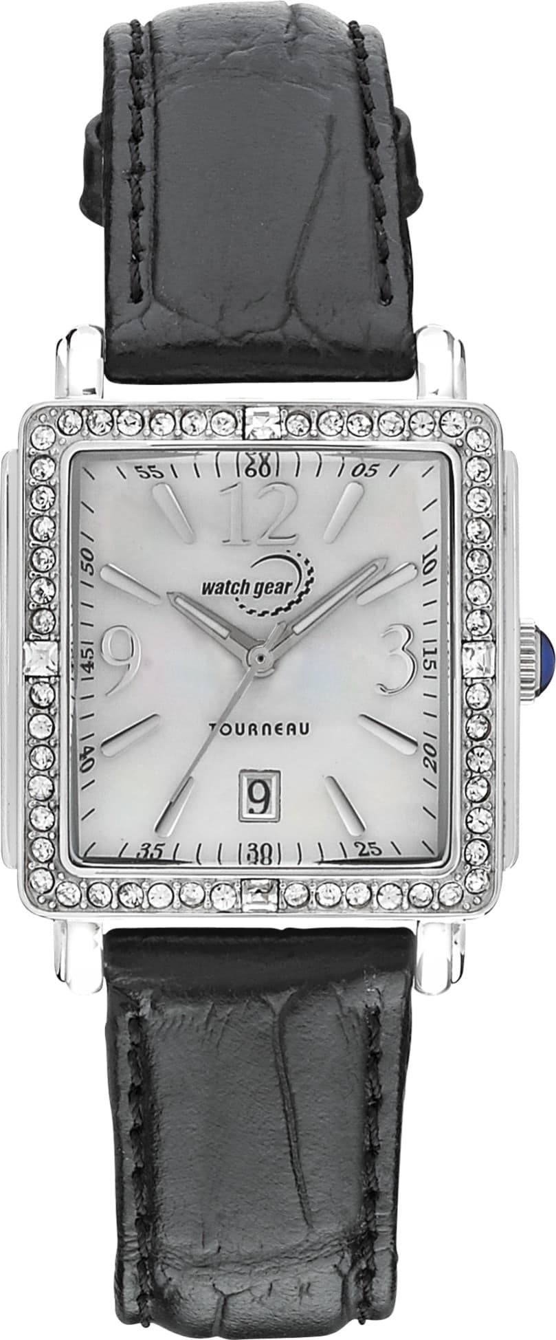 Ladies Black Square Watch
