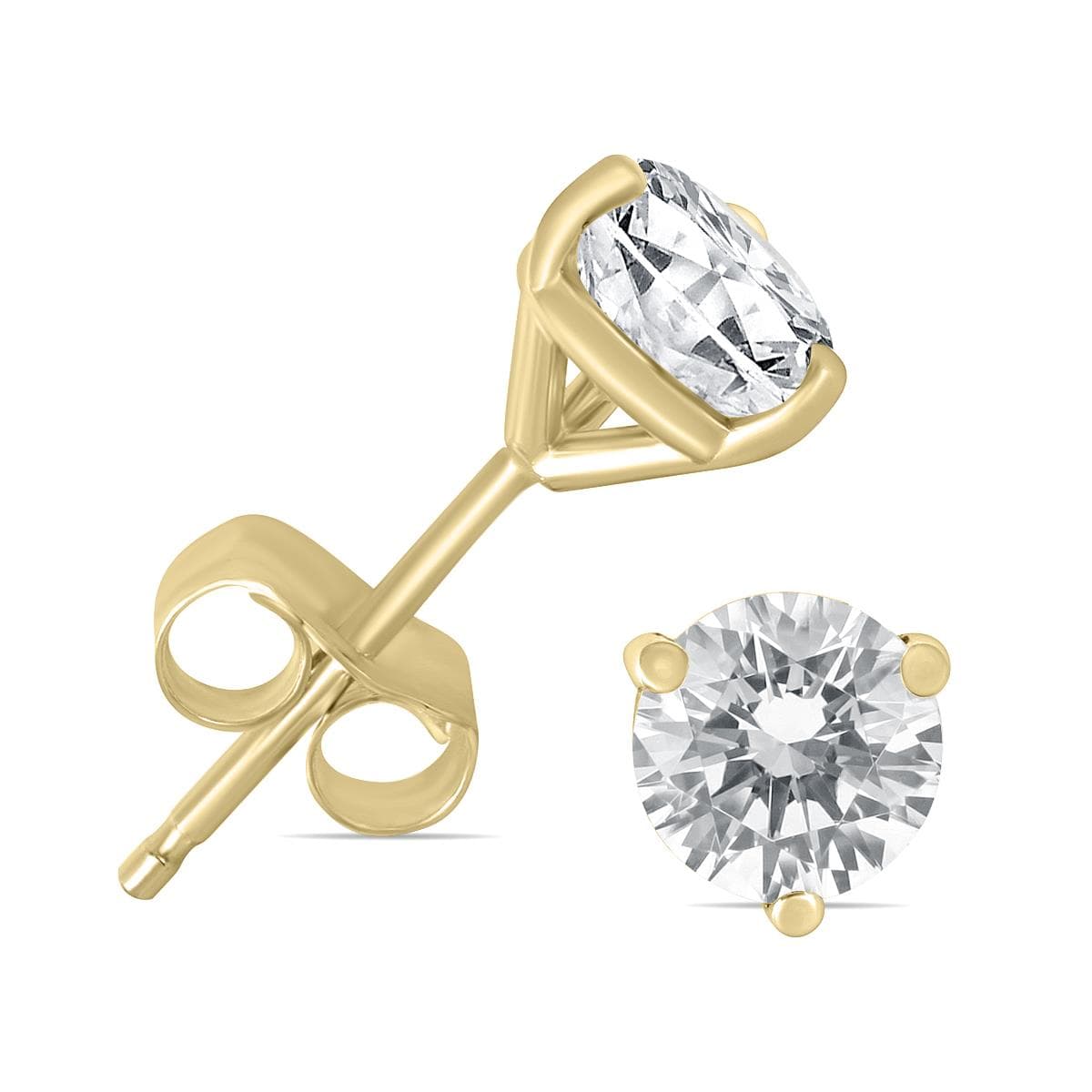 1/2 CT Martini Set Diamond Solitaire Ear