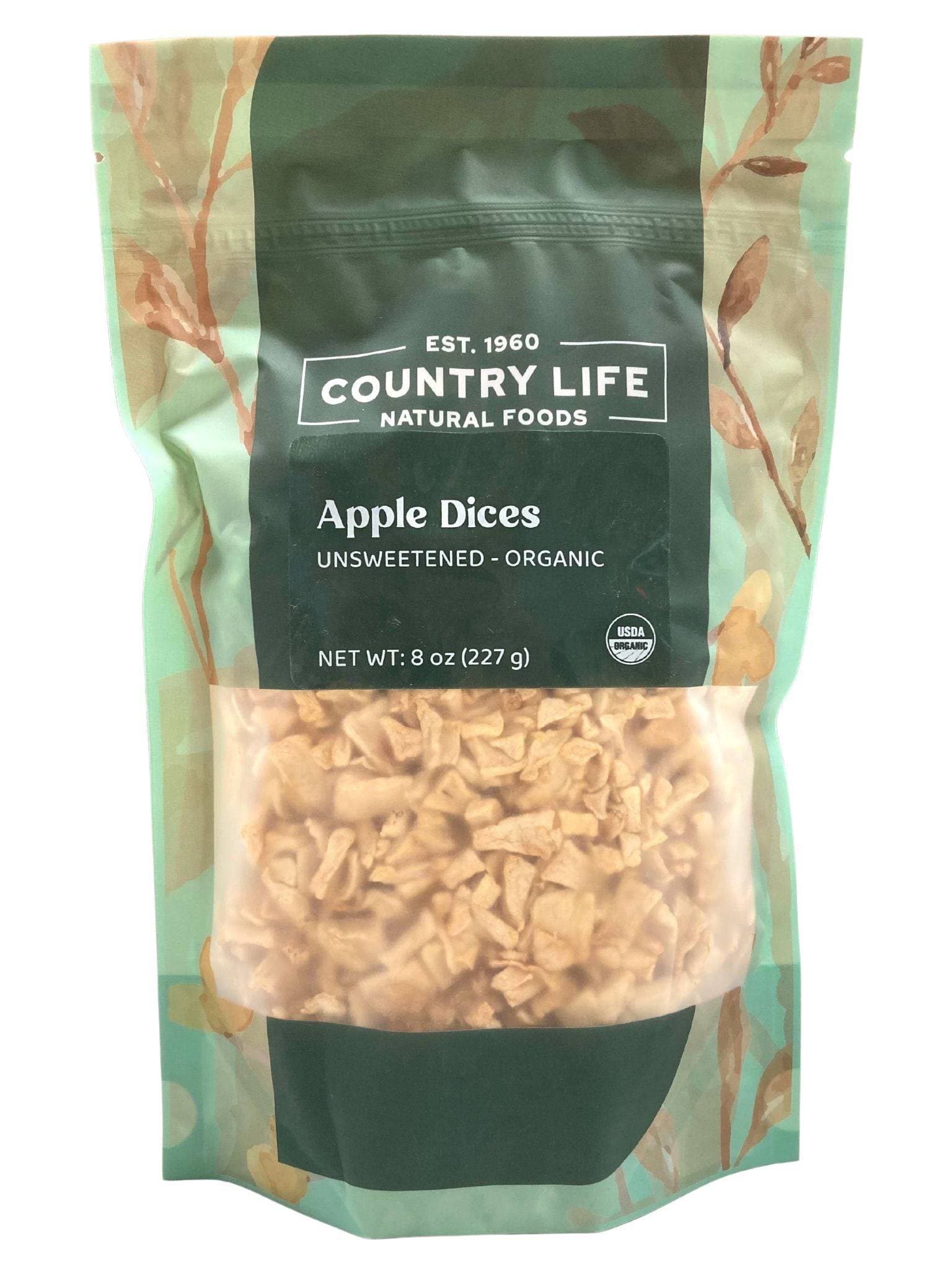 Apple Dices, Natural, Organic - 8 oz