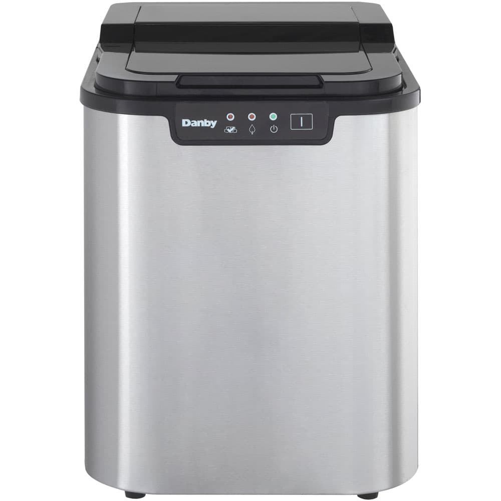 Portable Ice Maker- Stainless/Black