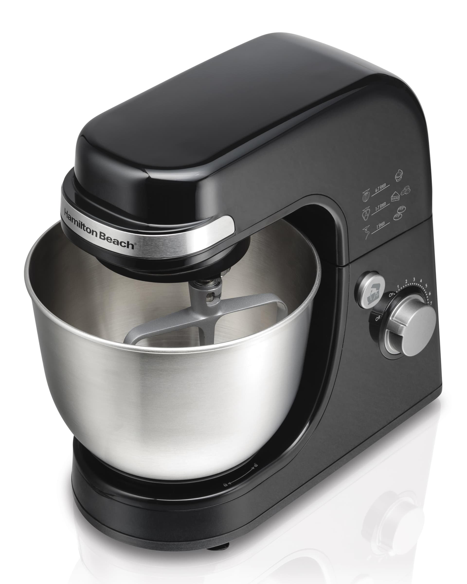 7 Speed 4qt Stand Mixer Black