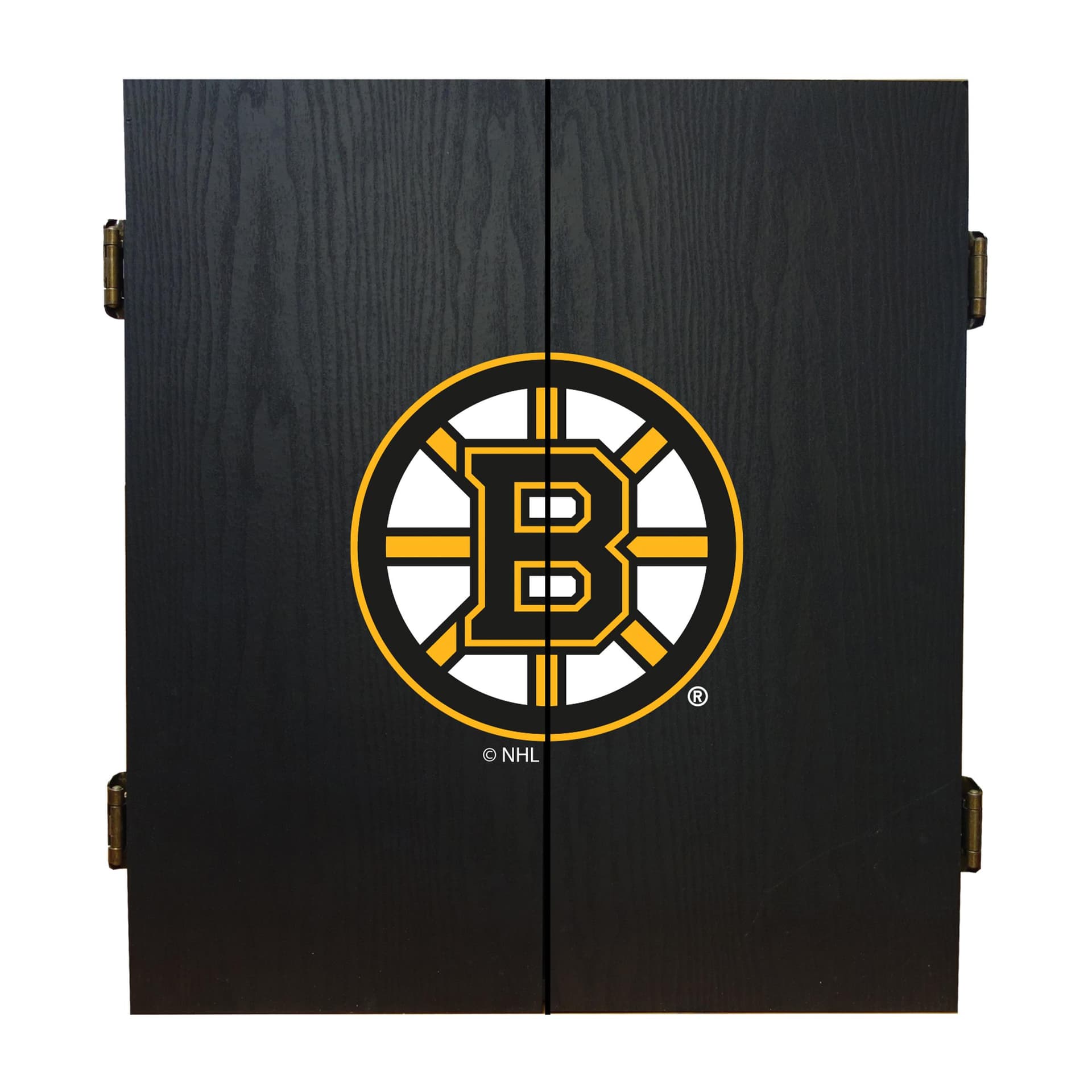 Boston Bruins Dartboard Cabinet Set