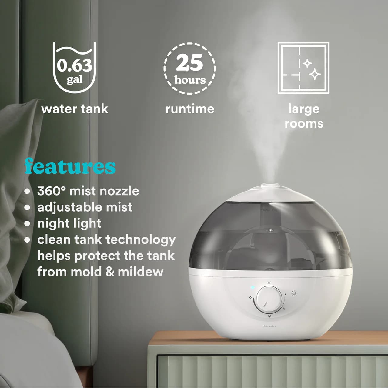 Top-Fill Ultrasonic Humidifier