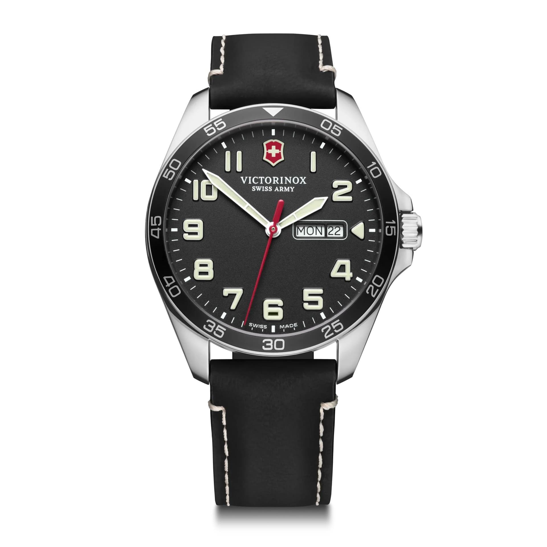 FieldForce 42mm, black dial, black leather strapQ2/2019