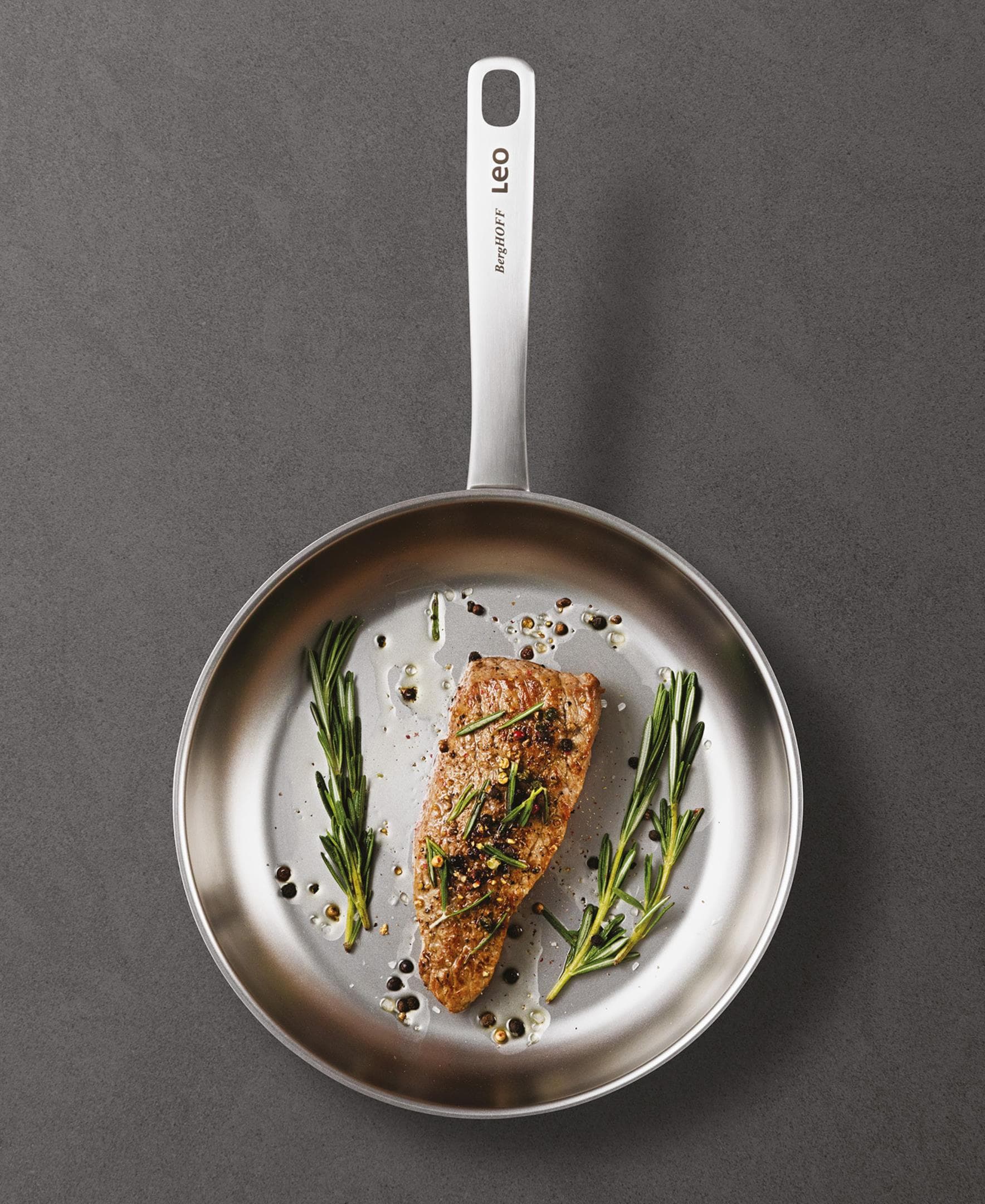 Leo Graphite 9.5" Recycled SS Fry Pan