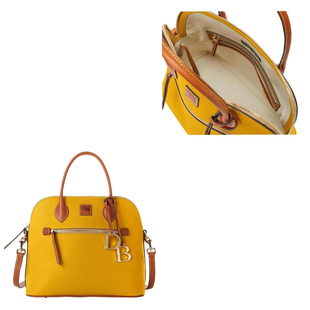 Pebble Grain Large Domed Satchel