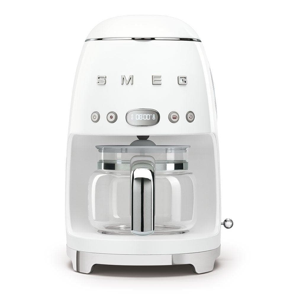 50's Retro-Style 10 Cup Drip Filter Coffee Machine White