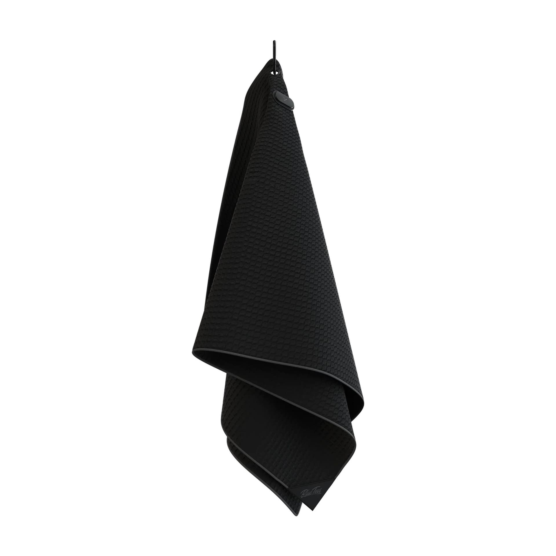 Blue Tees Golf Magnetic Caddie Utility Magtowel - Black W/ Gray Stripe
