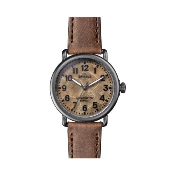 The Runwell Leather Strap Watch