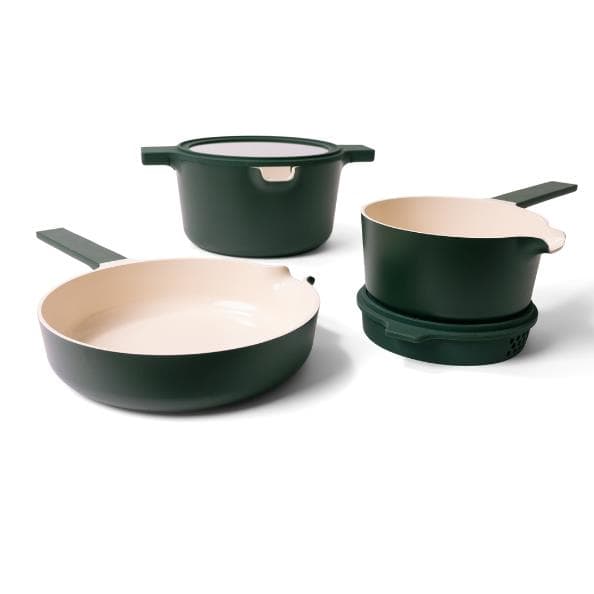 Neat 5-Piece Nested Ceramic Cookware Set PFAS and PFOA-Free