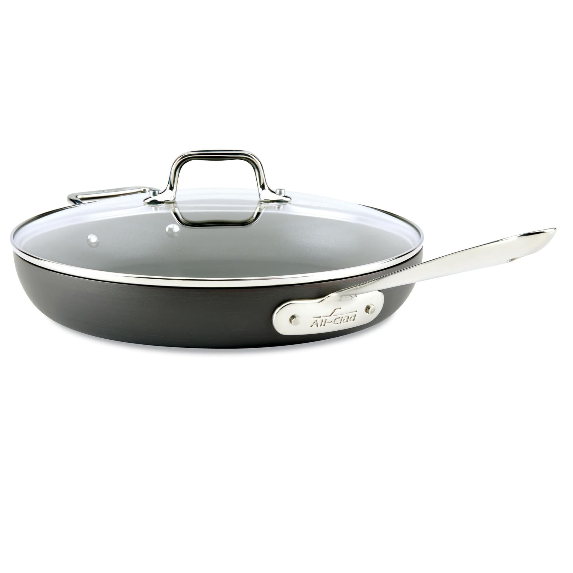 HA1 Non-Stick Hard Anodized 12" Fry Pan with Lid