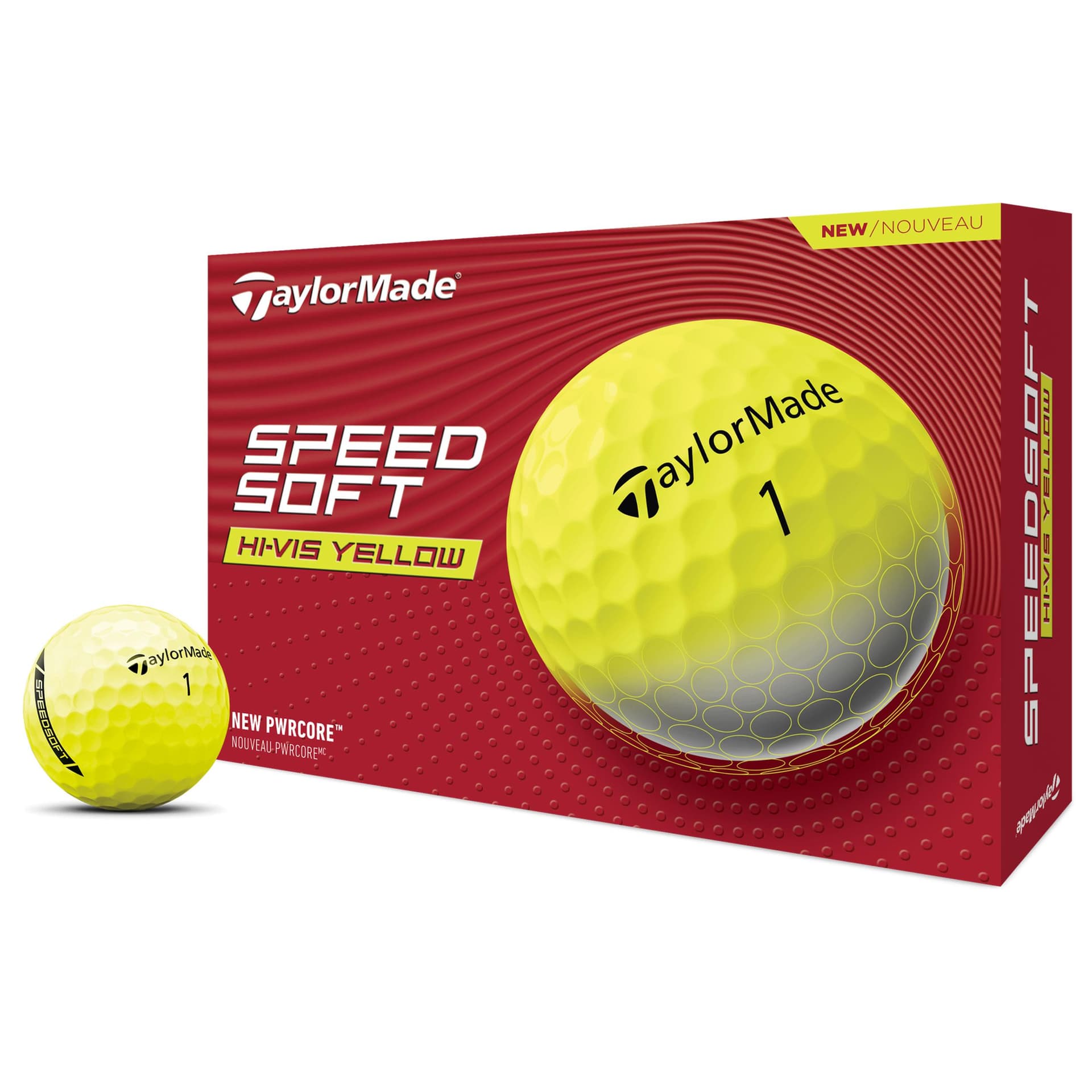 TaylorMade SpeedSoft Yellow 2024 Golf Balls - 1 Dozen