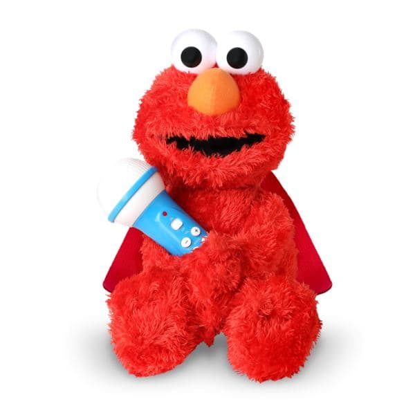 Sesame Street Plush Kids Karaoke Backpack Speaker/Microphone Elmo