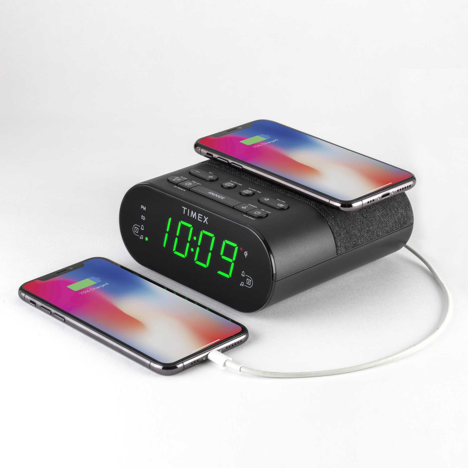 Wireless Charging Alarm Clock Radio