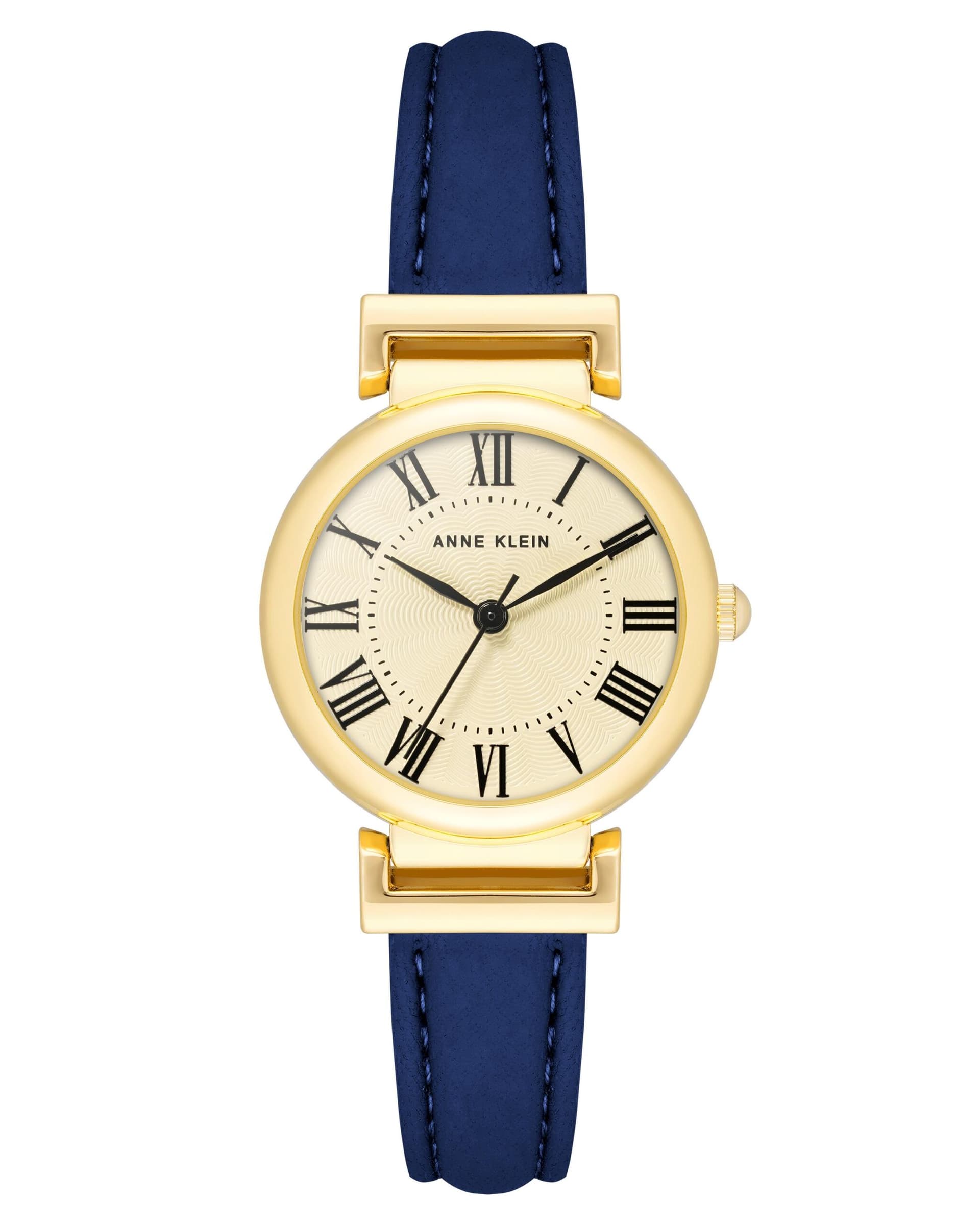 Women's Blue Leather Bracelet Watch