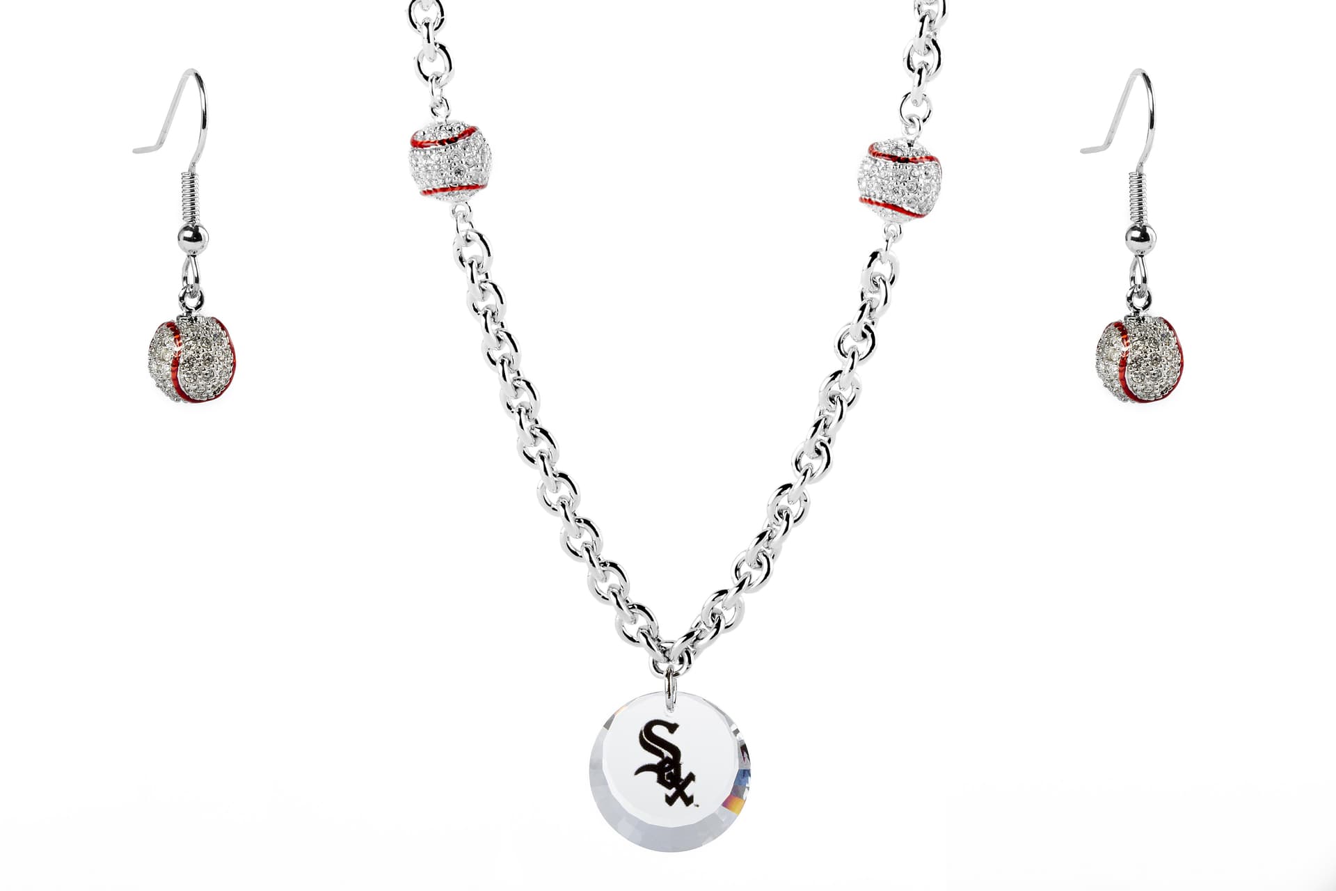 Baseball Set White Sox Necklace Exclusiv