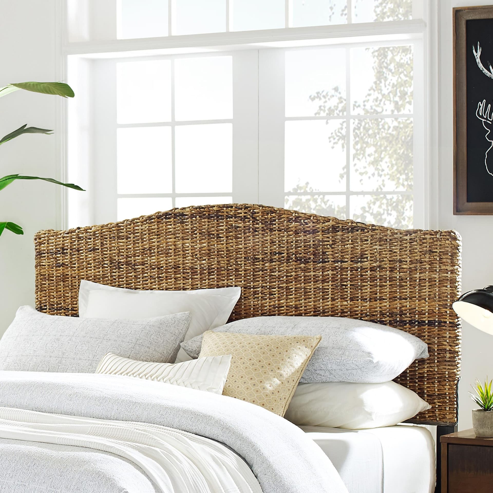 Serena Rattan King Headboard