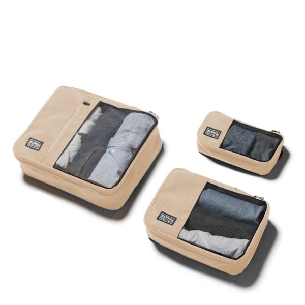 PKG Union Overnight Compression Packing Cubes 3 Pack - Ginger Root