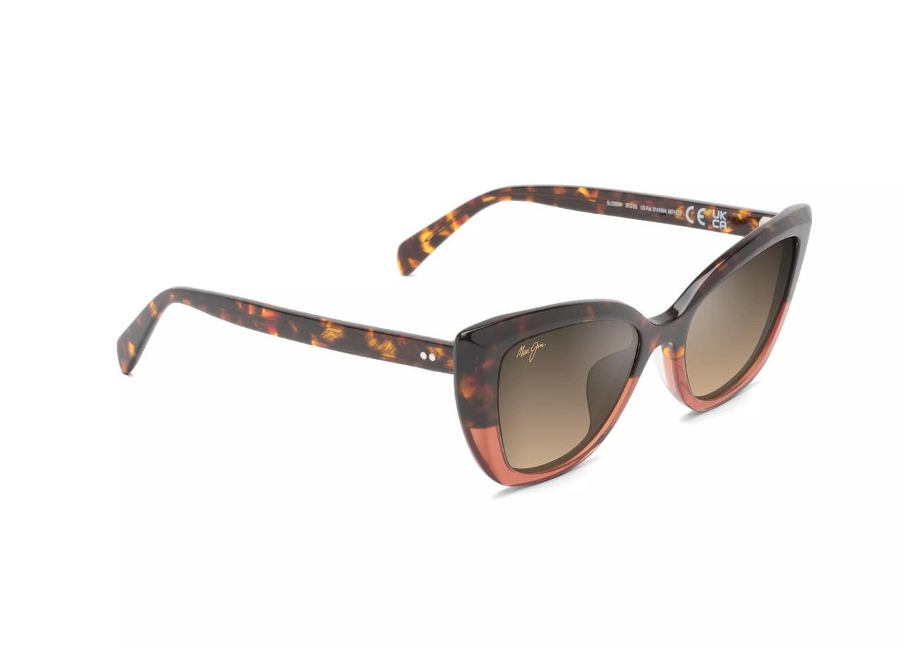 Blossom Polarized Sunglasses Havana w/ Peach Frame HCL Bronze Lens