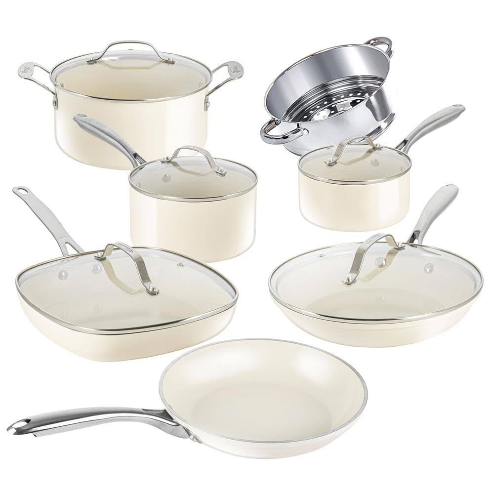 Cookware Set w/ Stainless Steel Handle Size 12 Piece Set