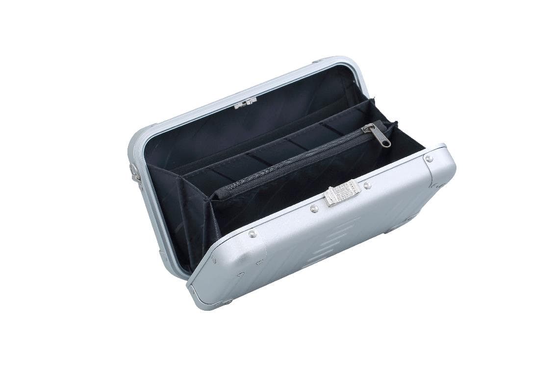 ALEON ALUMINUM SMALL CROSSBODY CASE- PLATINUM