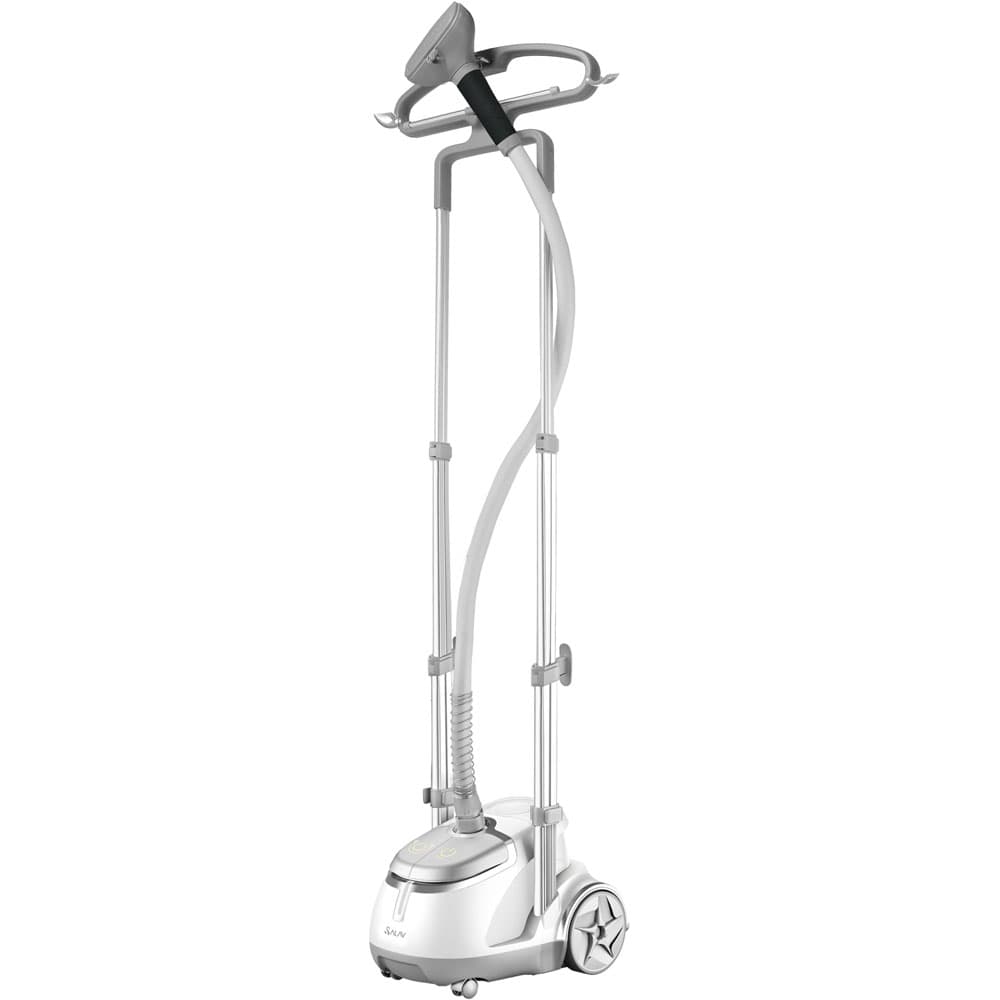 Professional Garment Steamer with Foot Pedals, Silver