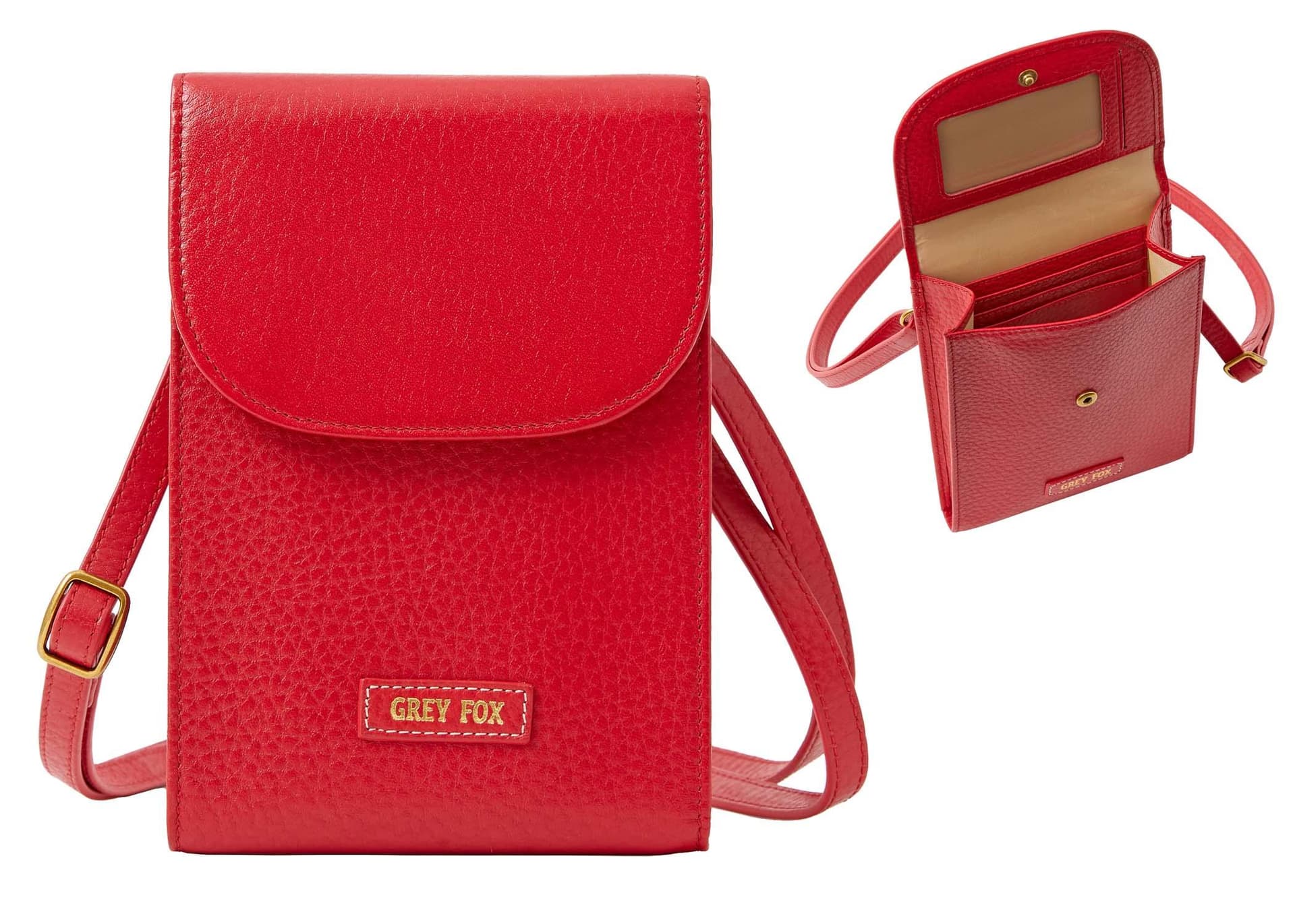 Mini Crossbody - Red Leather