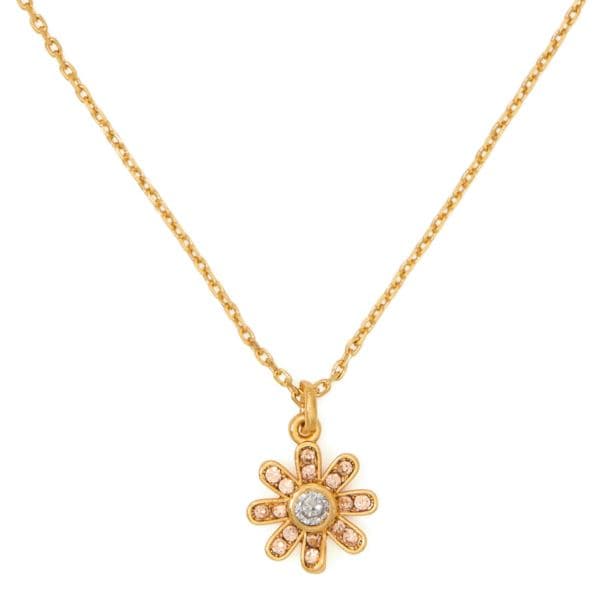 Bursting Blooms Pendant - Yellow Gold