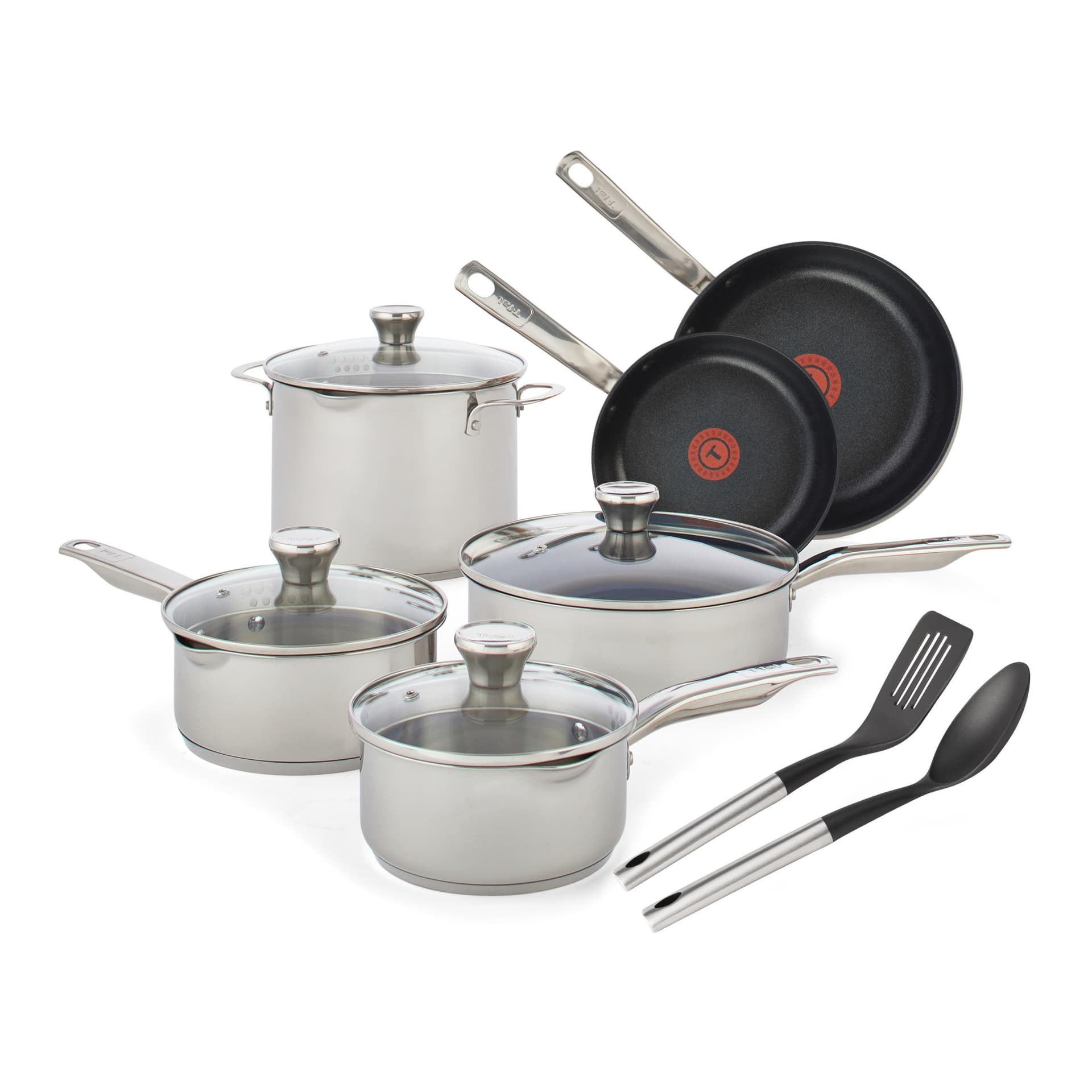 Unlimited Stainless Steel Platinum Non-Stick 12-Piece Cookware Set