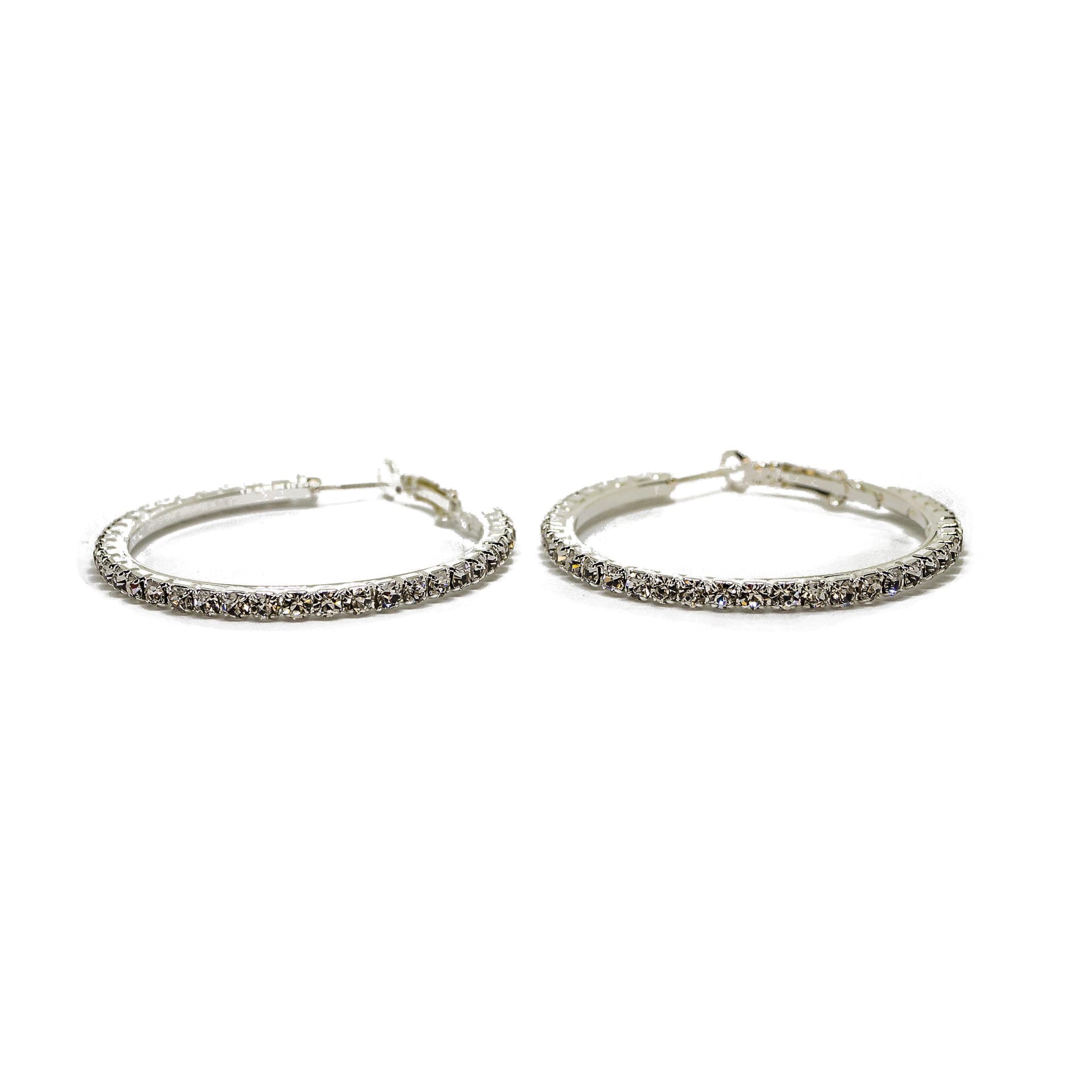 Frosted Hoop Earrings