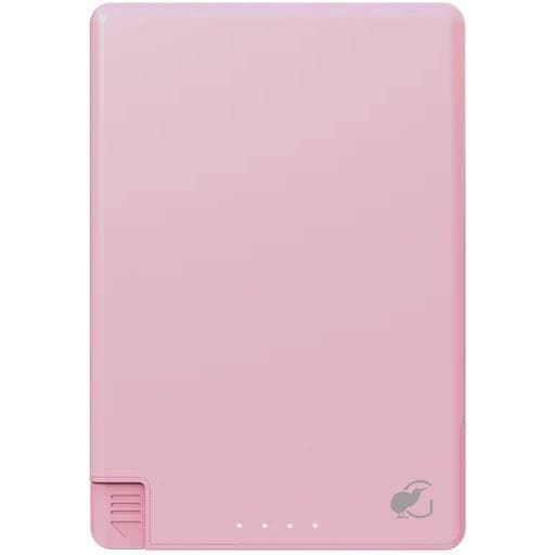 SlimCharge 5000mAh Magnetic PowerBank with Built-In Cables - Rose / USB-C