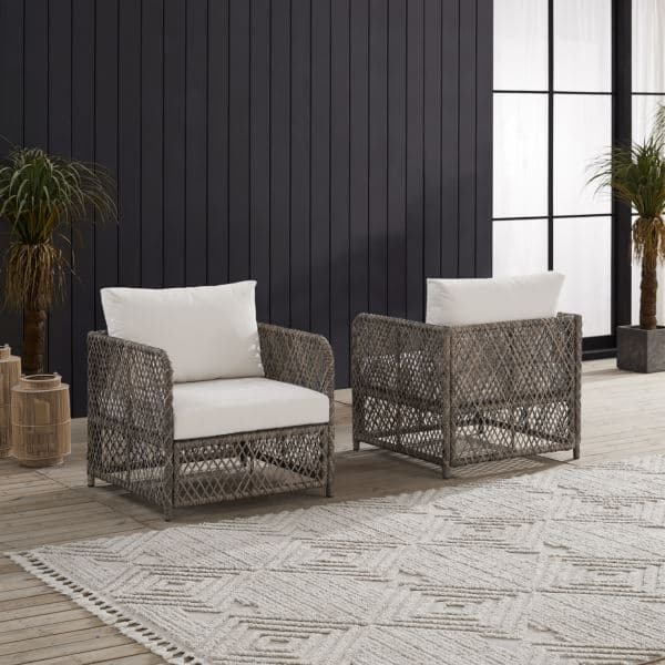 Granite Bay 2-Piece Wicker Outdoor Chair Set